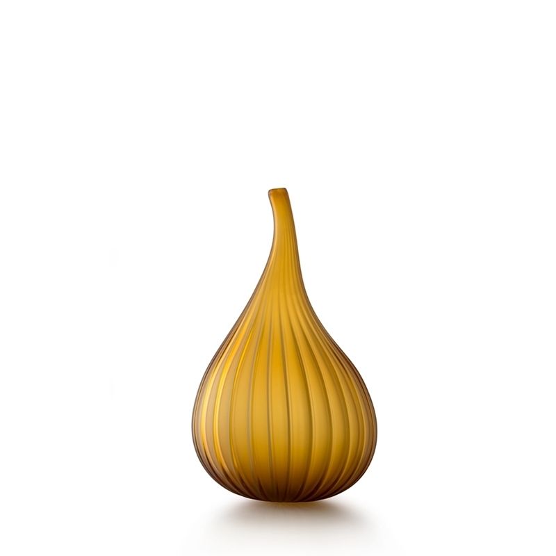 SALVIATI Vaso Drops Ambra Satinato Large H 37 CM / Ø 23 CM 73665