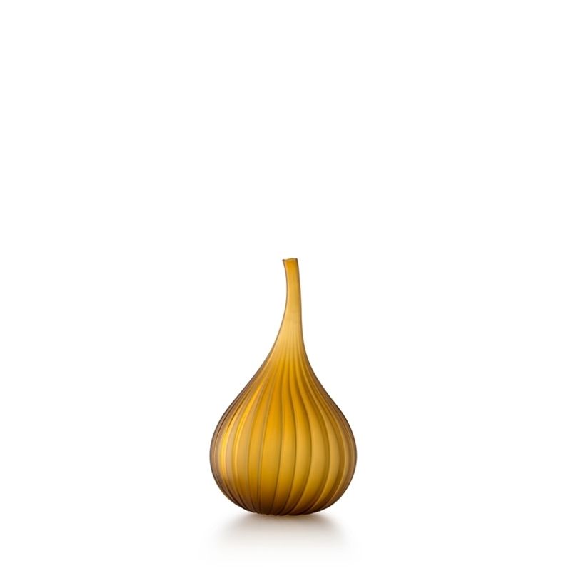 SALVIATI Vaso Drops Ambra Satinato Medium H 28 CM / Ø 15 CM 19137