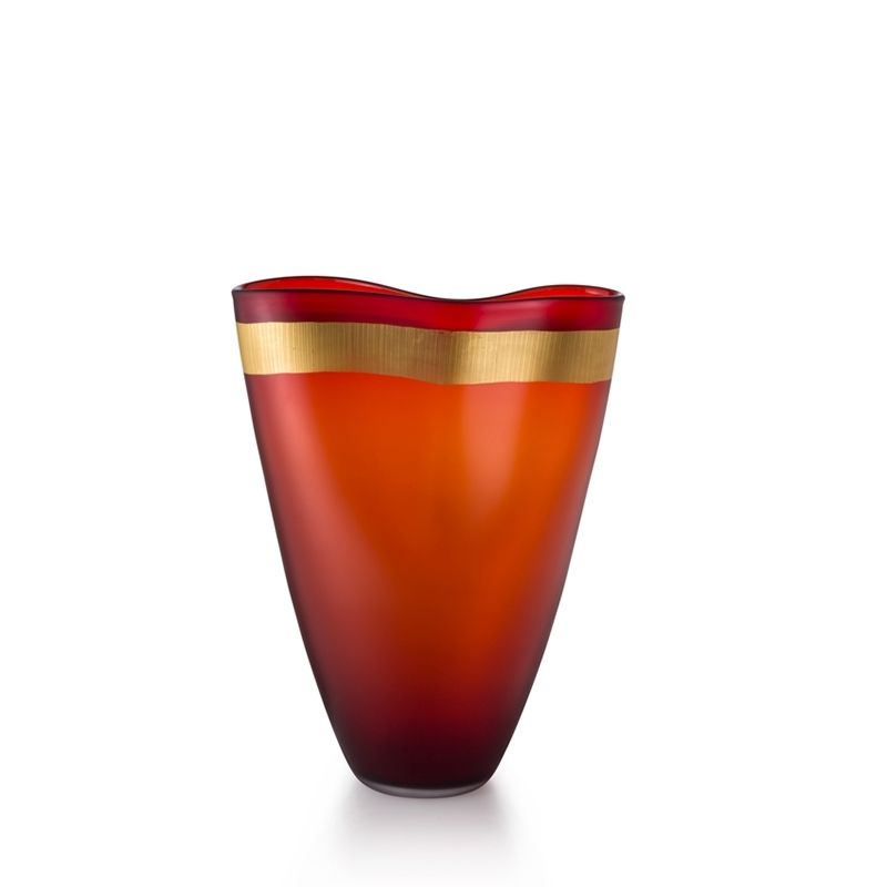 SALVIATI Vaso Pizzicati Arancio Large 30 CM - H 38 CM 53764