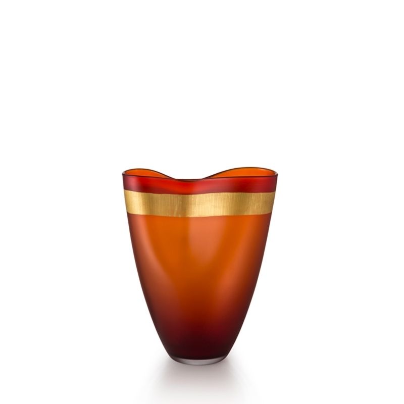 SALVIATI Vaso Pizzicati Arancio Medium 24 CM - H 32 CM 53769