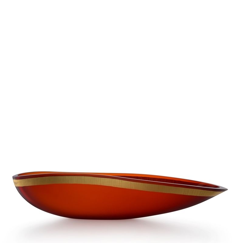 SALVIATI Centrotavola Pizzicati Arancio 64 CM - H 12 CM D6038
