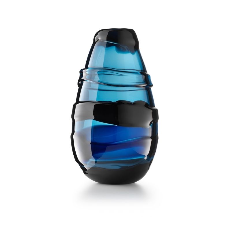 SALVIATI Vaso Sassi Blu Savoia Xl Tall H 45 CM / Ø 24 CM 02384