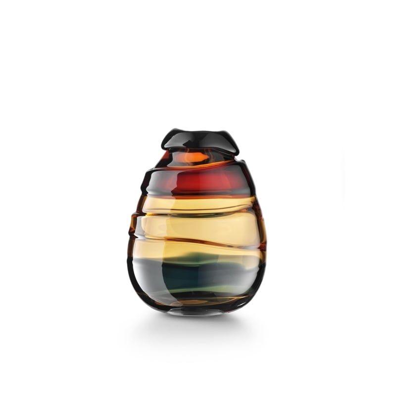 SALVIATI Vaso Sassi Caramello Xl Medium H 30 CM / Ø 24 CM 02382