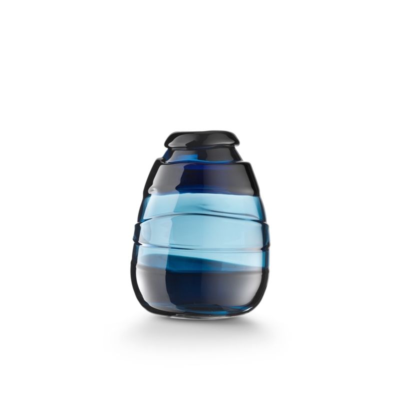 SALVIATI Vaso Sassi Blu Savoia Xl Medium H 30 CM / Ø 24 CM 02385