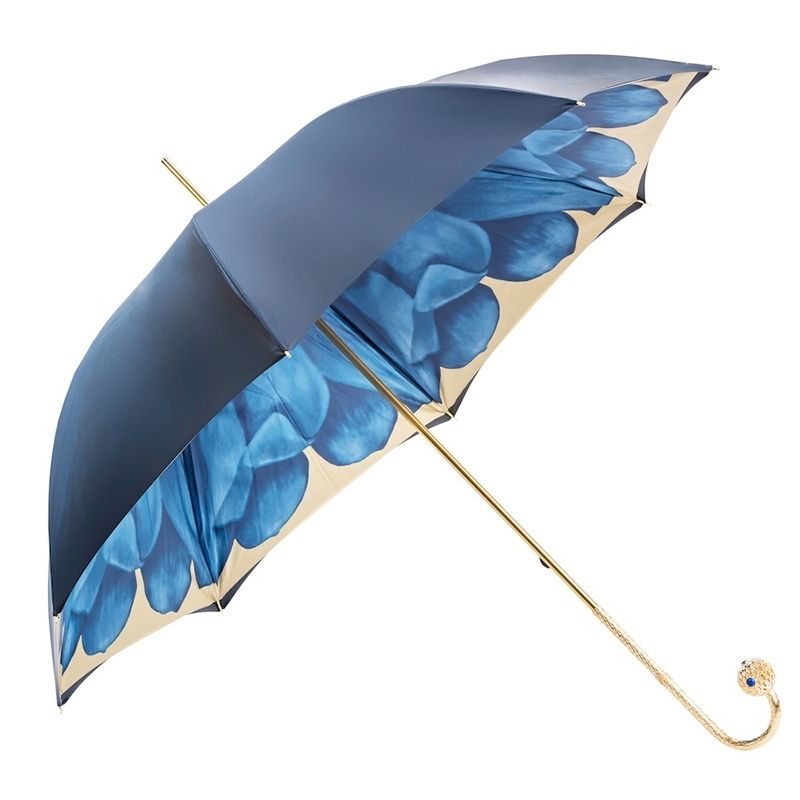 PASOTTI Ombrello Da Donna Flower Blu Interno Petali Blu  189*31*21065-13*P17