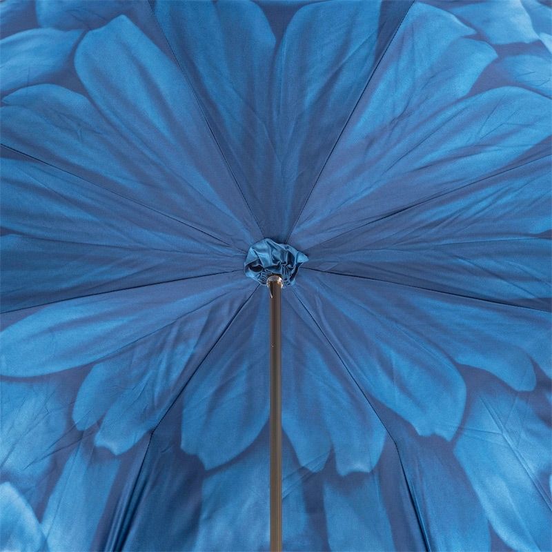 PASOTTI Ombrello Da Donna Flower Blu Interno Petali Blu  189*31*21065-13*P17