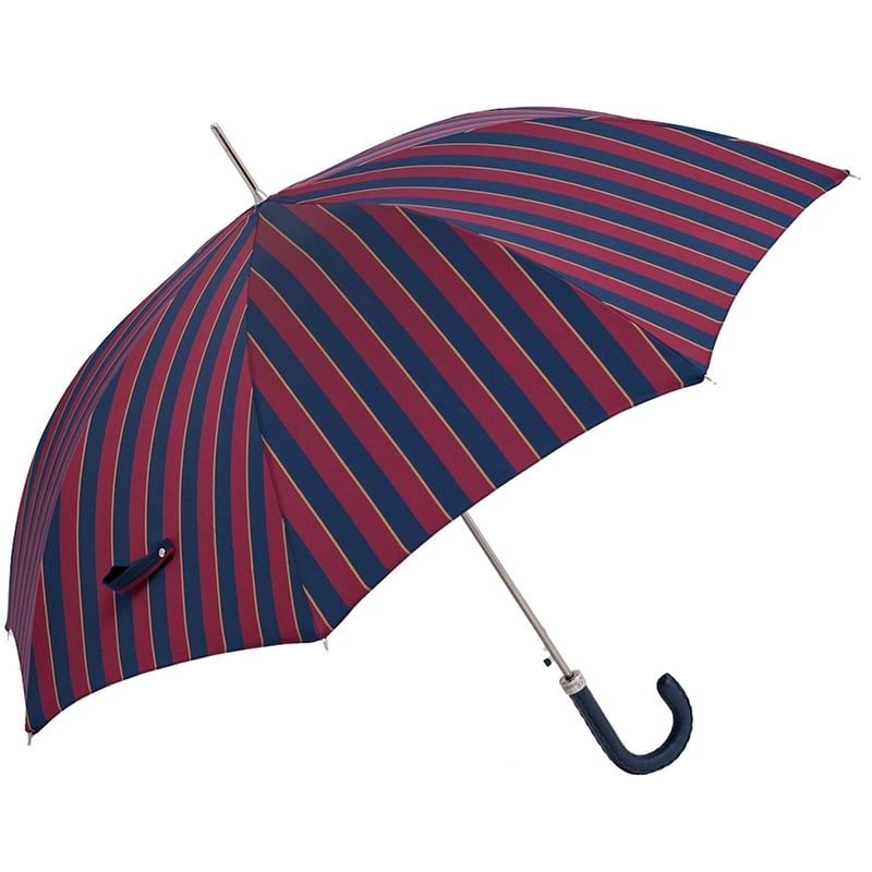 PASOTTI Ombrello Da Uomo Su Misura Righe Blu/Bordeaux/Oro  478*CONRAD/1**N36
