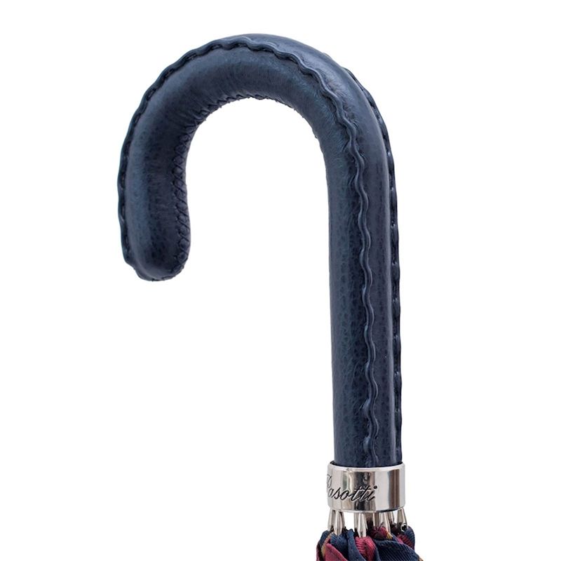 PASOTTI Ombrello Da Uomo Su Misura Righe Blu/Bordeaux/Oro  478*CONRAD/1**N36