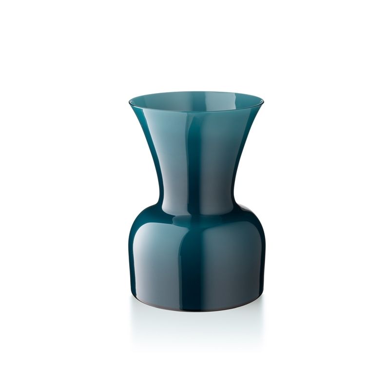SALVIATI Vaso Profili Daisy Verde Pavone Large H 25 CM / Ø 18 CM 10051
