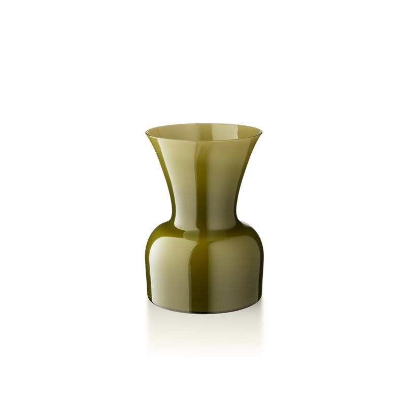 SALVIATI Vaso Profili Daisy Verde Oliva Medium H 22 CM / Ø 15 CM 10046
