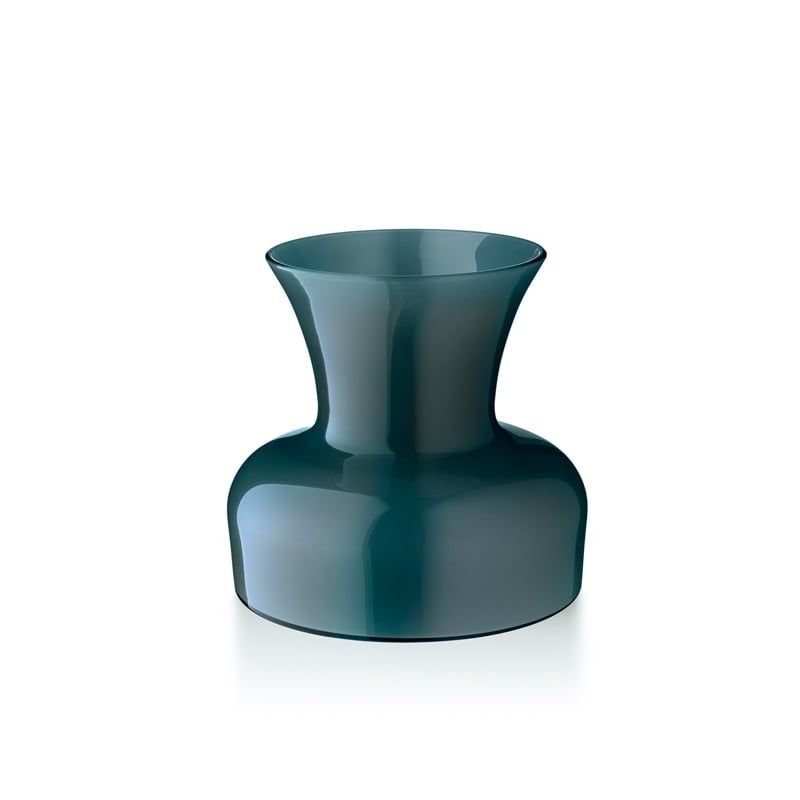 SALVIATI Vaso Profili Lily Verde Pavone Large H 22 CM / Ø 24 CM 10120