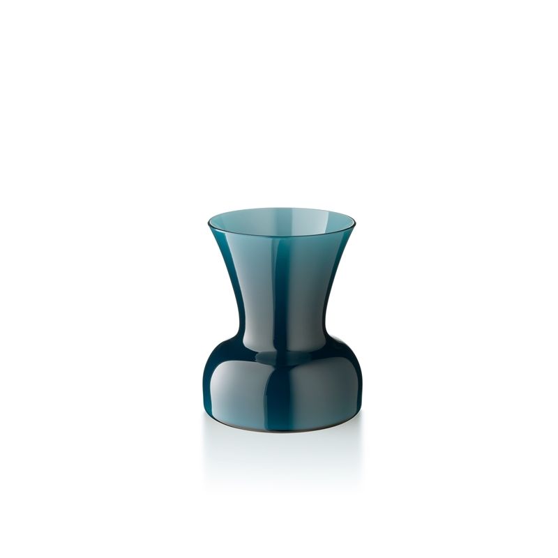 SALVIATI Vaso Profili Lily Verde Pavone Small H 18 CM / Ø 15 CM 10121