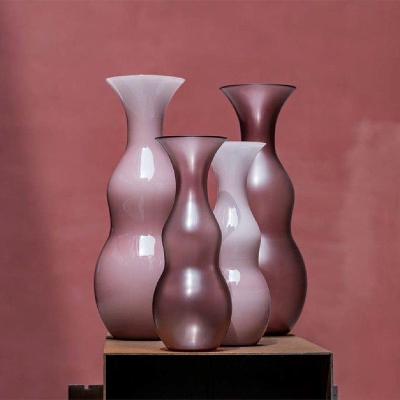 VENINI Vaso Pigmenti Satin Ametista H 36.5 CM / Ø 14.5 CM 516.86
