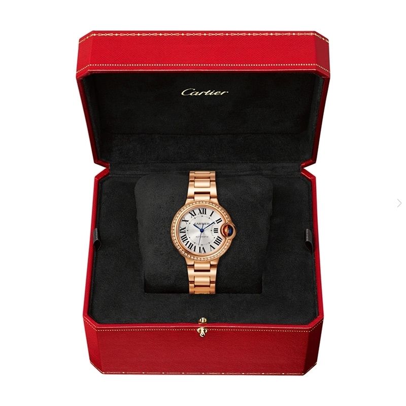 CARTIER Ballon Bleu De Cartier, Oro Rosa, Diamanti 33 MM WJBB0063