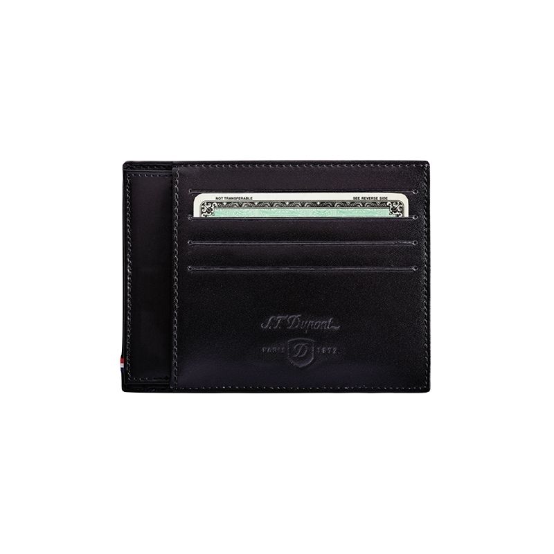 S. T. DUPONT Portacarte Line D Pelle Nera  180011