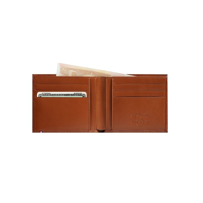 S. T. DUPONT Portafoglio Line D Pelle Marrone  180100