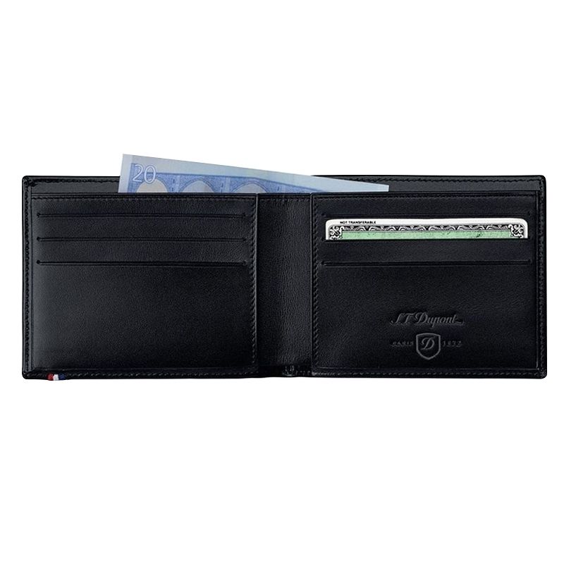 S. T. DUPONT Portafoglio Line D Pelle Nera  180000