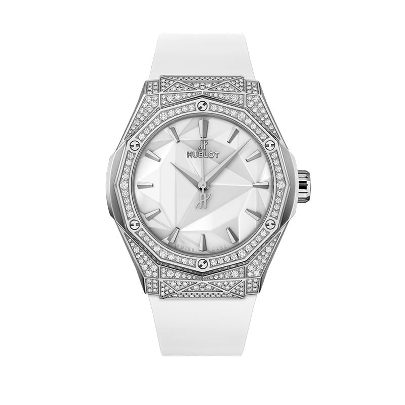 HUBLOT Classic Fusion Orlinski Titanium White Pavé 40 MM 550.NS.2200.RW.1604.ORL20