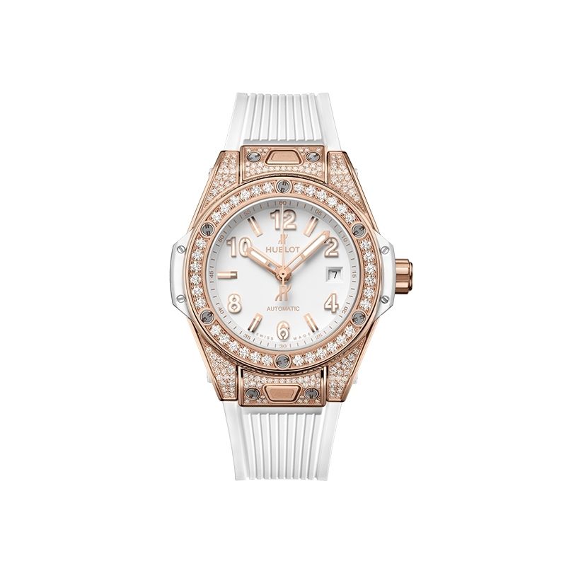 HUBLOT Big Bang One Click King Gold White Pavé 33 MM 485.OE.2080.RW.1604