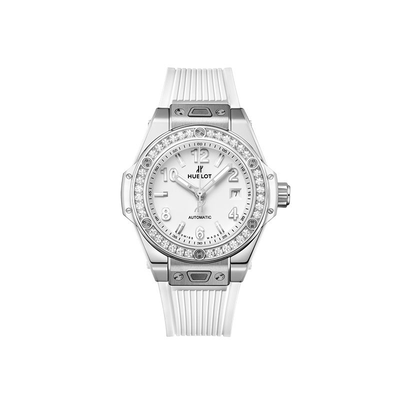 HUBLOT Big Bang One Click Steel White Diamonds 33 MM 485.SE.2010.RW.1204