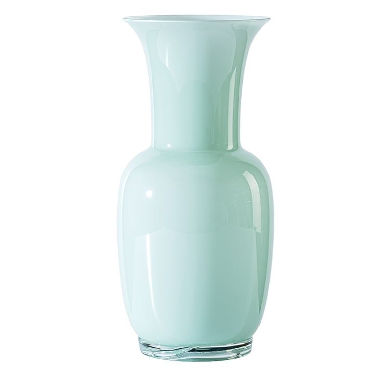VENINI Vaso Opalino Verde Rio 20 CM – H 42 CM 706.24