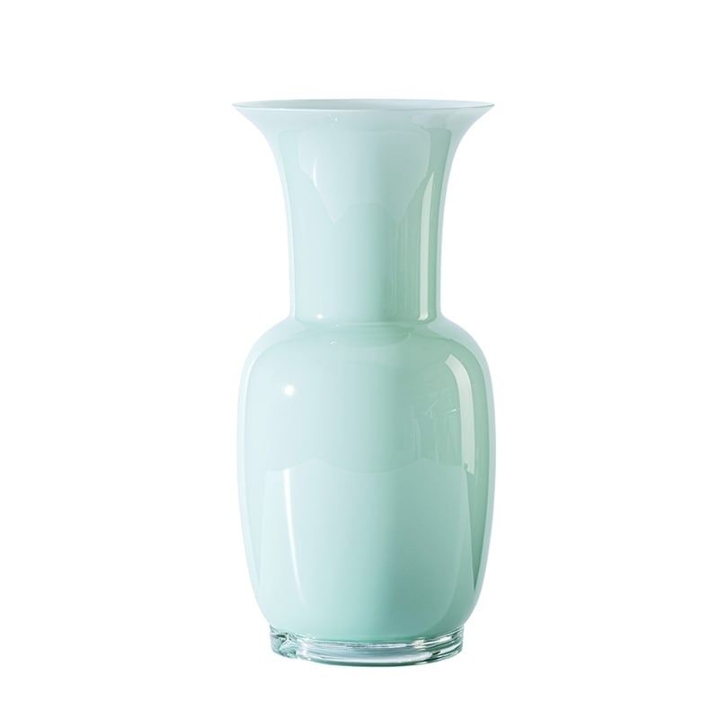 VENINI Vaso Opalino Verde Rio 17 CM – H 36 CM 706.22