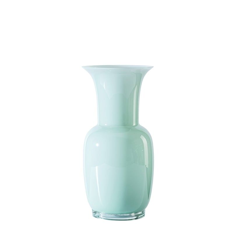 VENINI Vaso Opalino Verde Rio 14 CM – H 30 CM 706.38