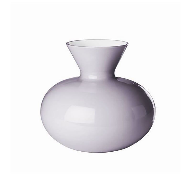 VENINI Vaso Idria Uva/Lattimo  30 CM – H 27 CM 706.41