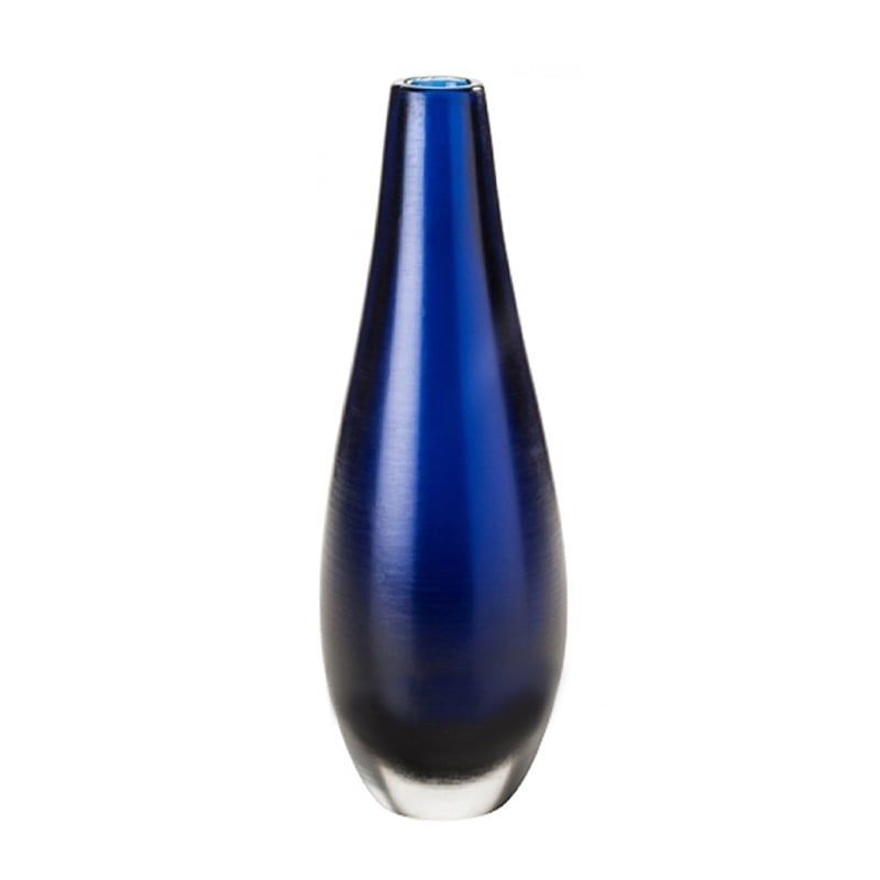 VENINI Vaso Incisi Blu Mare  11 CM - H 32.5 CM 722.12