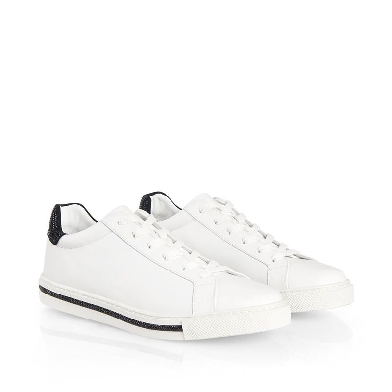 Rene Caovilla Xtra - Sneakers In Pelle Bianco  C09061-015-CAP1V517
