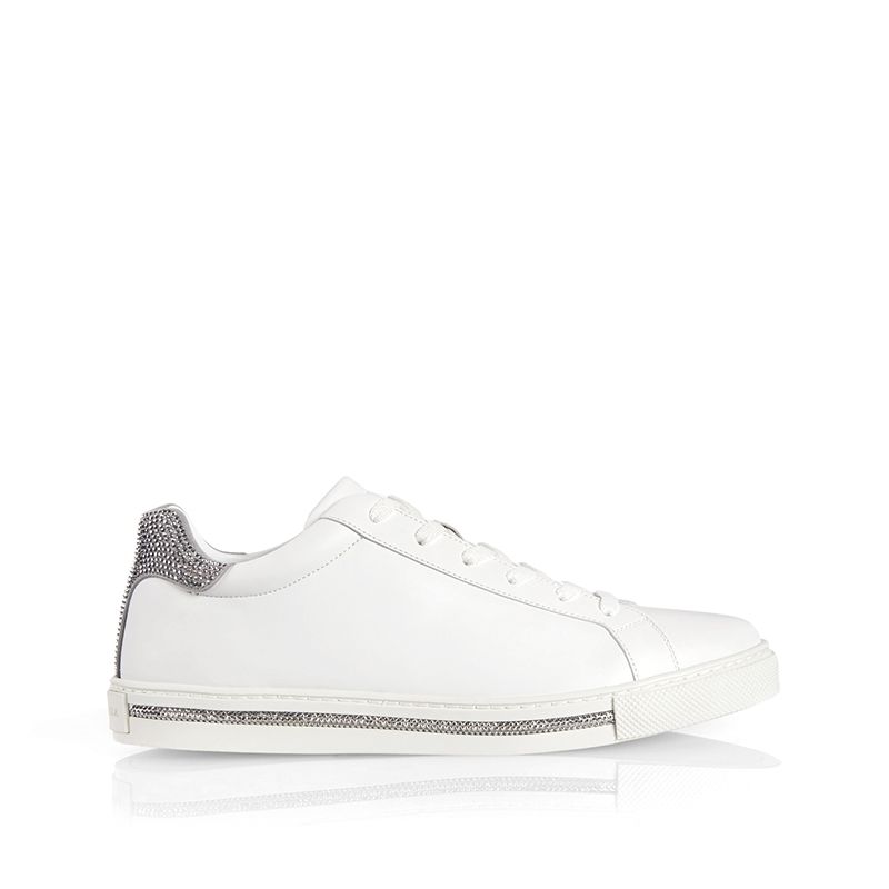 Rene Caovilla Xtra - Sneakers In Pelle Bianco  C09061-015-CAP1V214