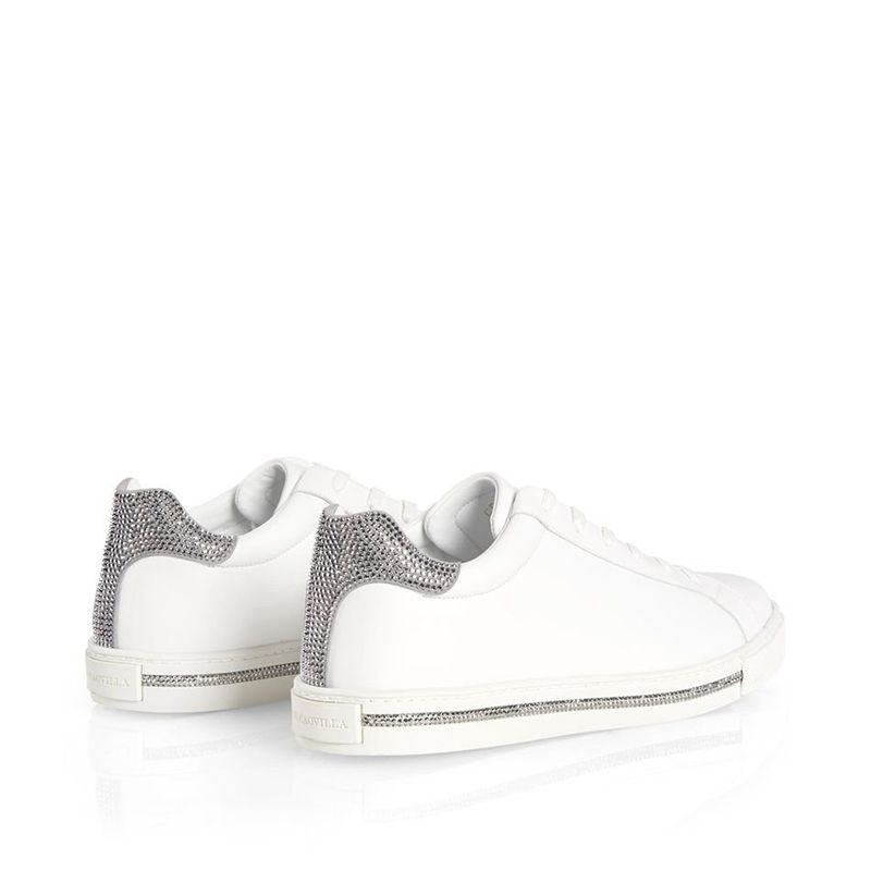 Rene Caovilla Xtra - Sneakers In Pelle Bianco  C09061-015-CAP1V214