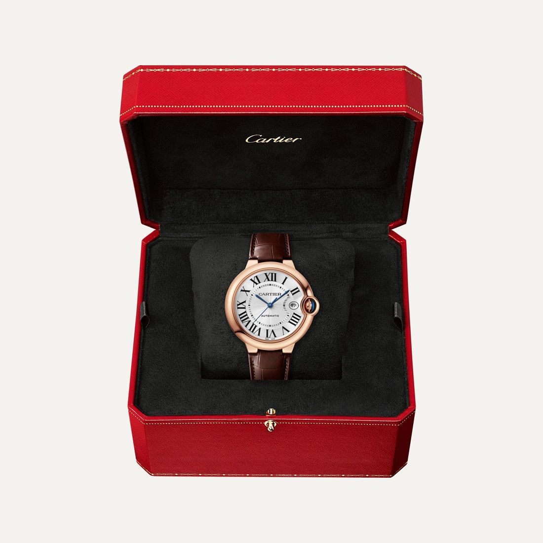CARTIER Ballon Bleu De Cartier, Oro Rosa, Pelle 40 MM WGBB0035