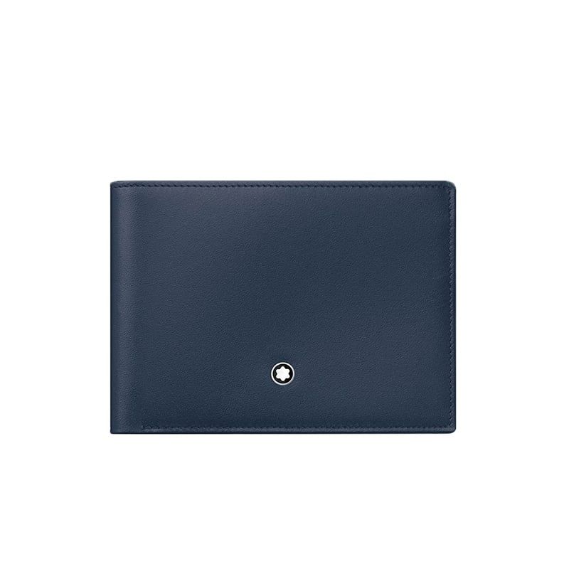 MONTBLANC Portafoglio 6 Scomparti Meisterstück Blu  114542