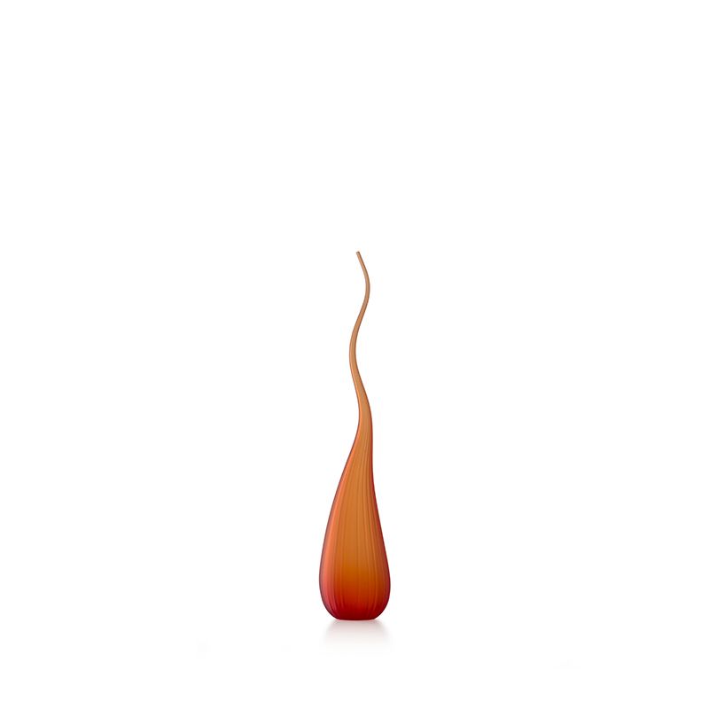 SALVIATI Vaso Aria Arancio Satinato Small H 55 CM / Ø 10 CM 3763
