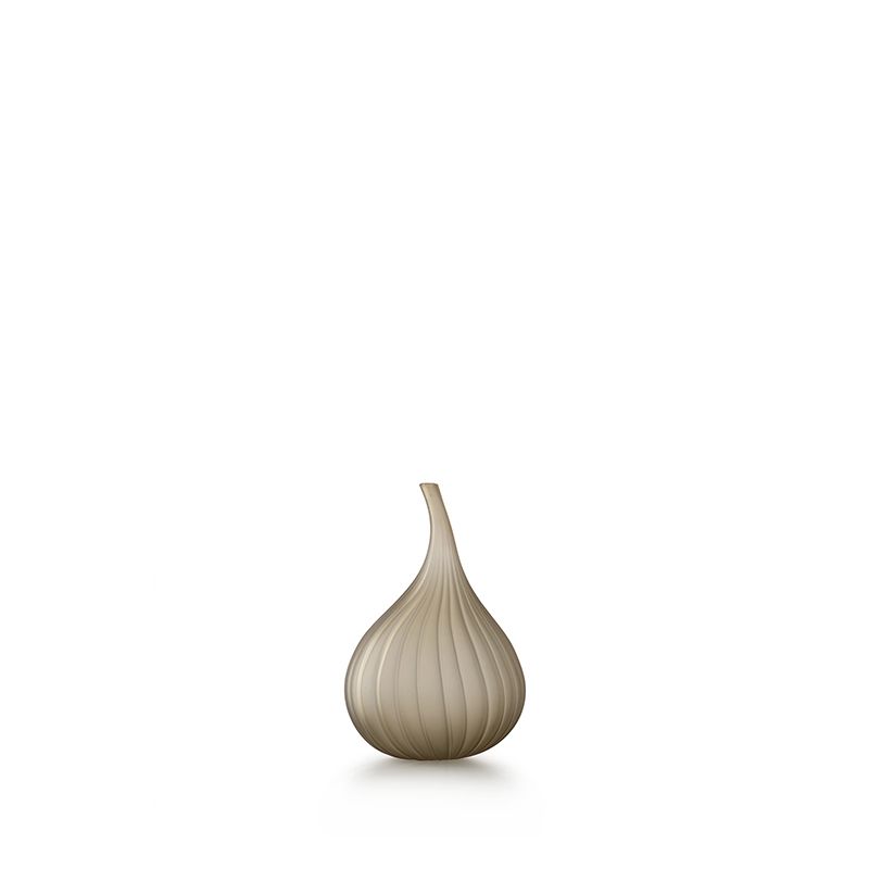 SALVIATI Vaso Drops Grigio Kaiser Satinato Small  H 19 CM / Ø 12 CM 72817