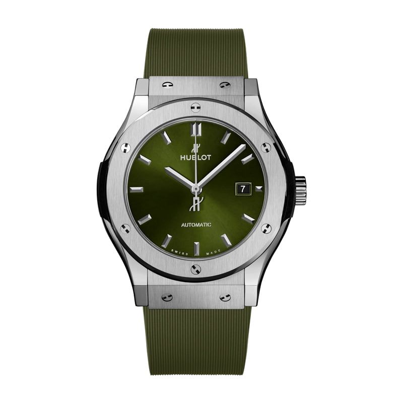 HUBLOT Classic Fusion Titanium Green 42 MM 542.NX.8970.RX