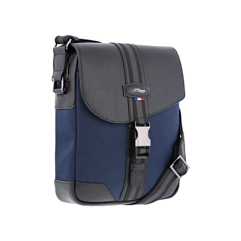 S. T. DUPONT Borsa A Tracolla Défi Millenium Blu E Nero  173007