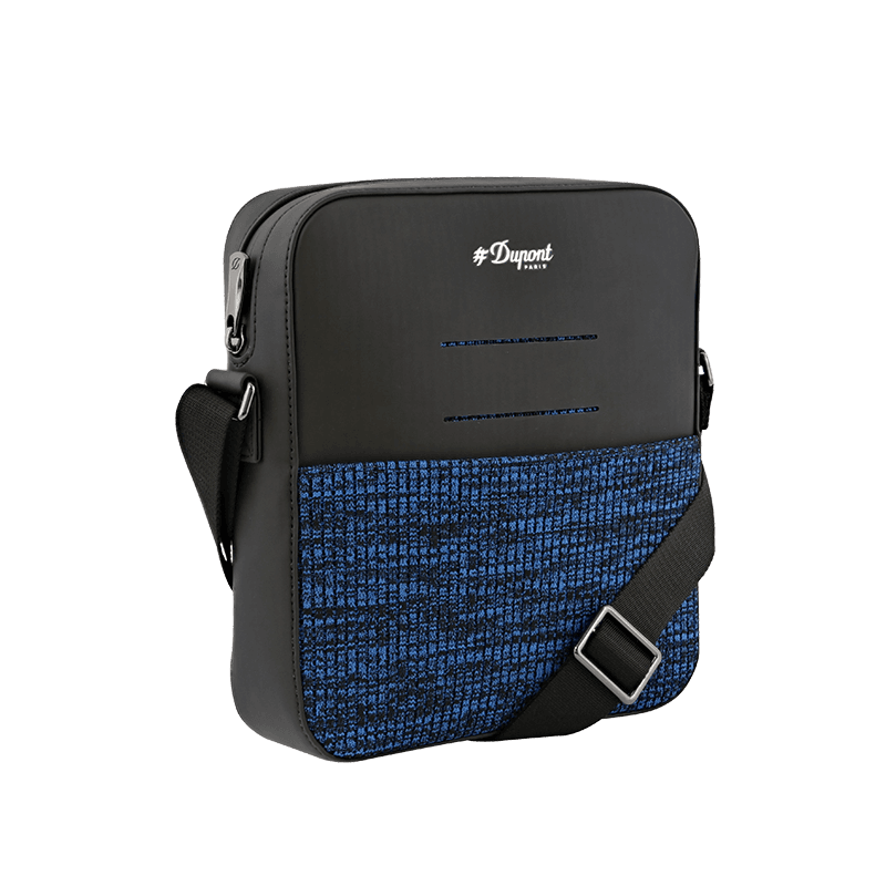 S. T. Dupont Borsa A Tracolla Jet Millennium Nero E Blu  195003