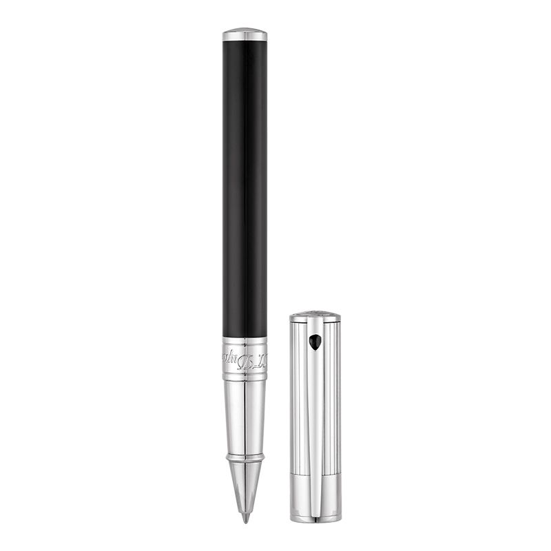 S. T. DUPONT Penna Roller D-Initial Lacca Nera / Cromo  262201