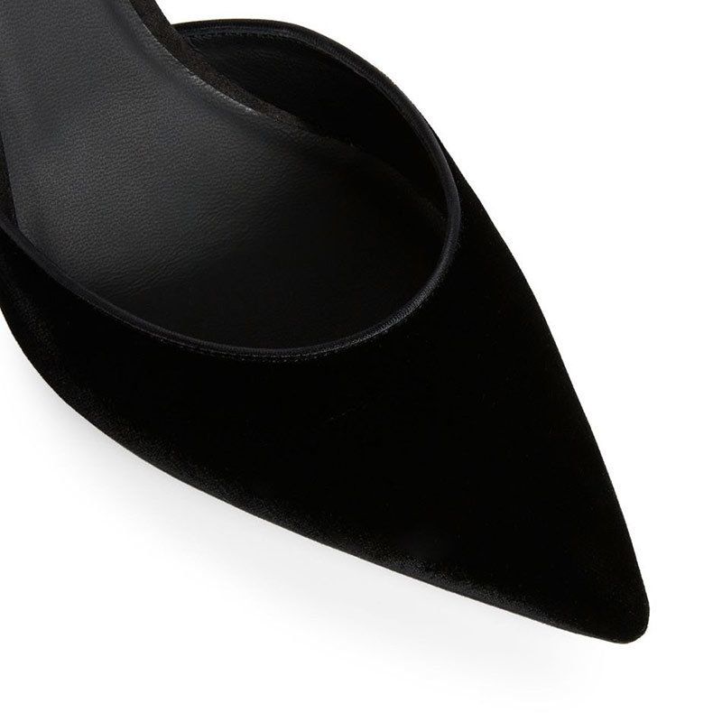 RENE CAOVILLA Chandelier - Slingback Tacco Alto Nero  C11100-100-VL01V050