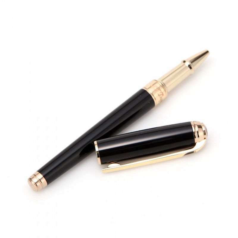 S. T. DUPONT Penna Roller Media Line D Lacca Nera / Oro Giallo  412101M