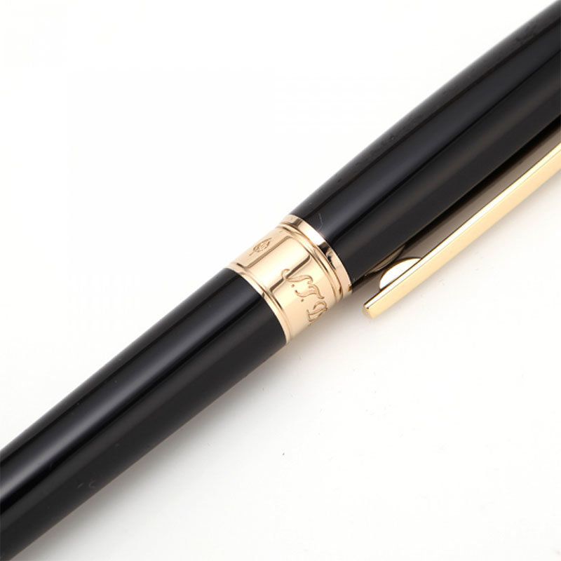 S. T. DUPONT Penna Roller Media Line D Lacca Nera / Oro Giallo  412101M