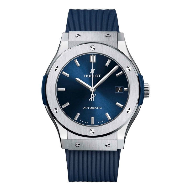 HUBLOT Classic Fusion Titanium Blue 45 MM 511.NX.7170.RX