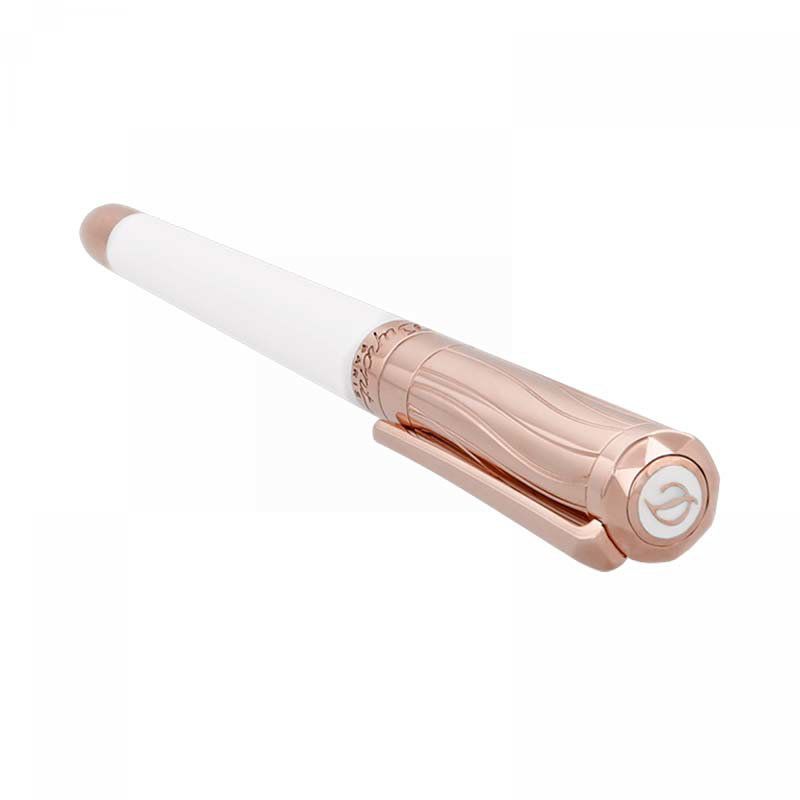 S. T. DUPONT Penna Roller Liberté Lacca Bianca / Oro Rosa  462398