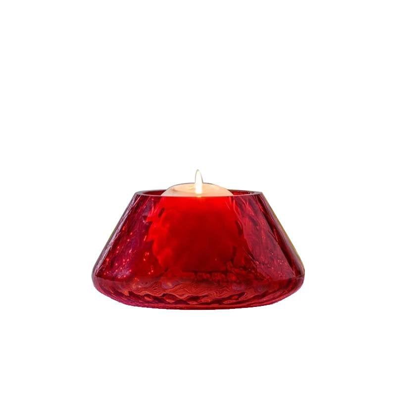 VENINI Portacandela Lele Balloton Rosso  H 9,3 X Ø 18 CM 100.73