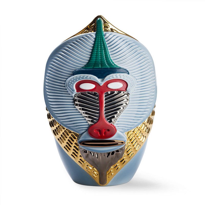 BOSA Vaso Primates Mandrillus Sugar Paper (Elena Salmistraro) 25 CM - H 40 CM A-20/90+74