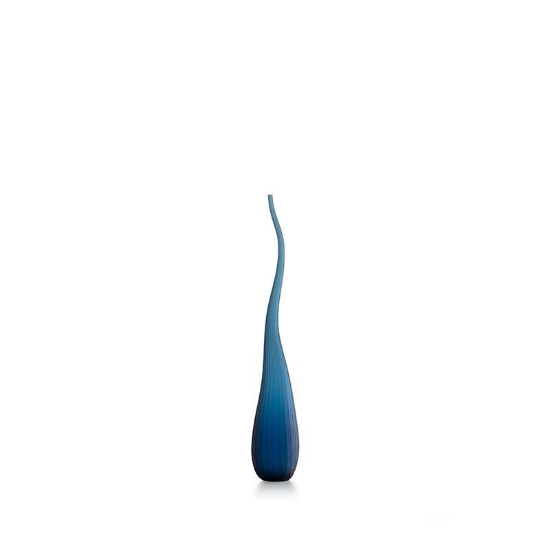 SALVIATI Vaso Aria Blu Savoia Satinato Small H 55 CM / Ø 10 CM 3746