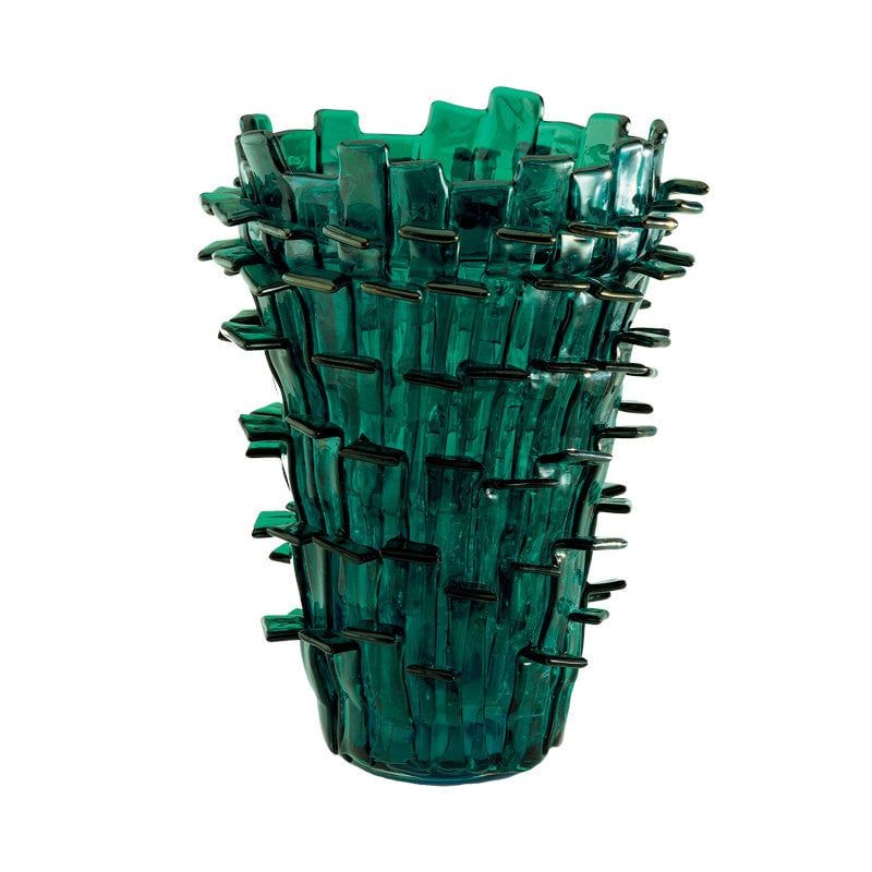 VENINI Vaso Ritagli (Fulvio Bianconi) Verde Iridato/Acquamare  22 CM – H 30 CM 552.00
