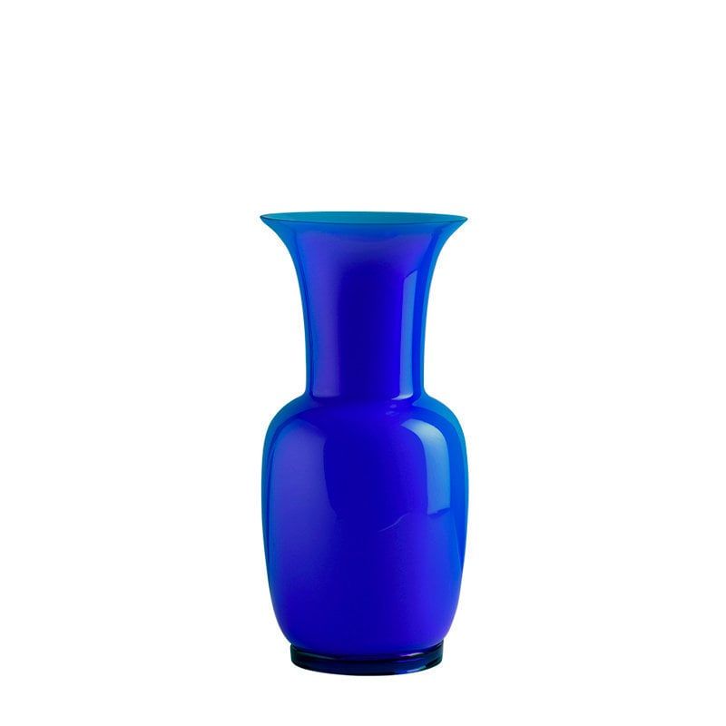 VENINI Vaso Opalino Zaffiro  14 CM - H 30 CM 706.38